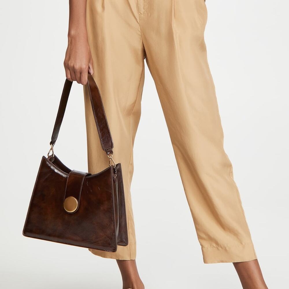 Elleme Cat‎ Leather Bag in Plum